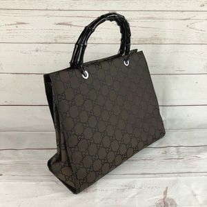 Gucci Bamboo Tote Brown Shoulder Bag Purse